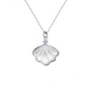 S999 Sterling Silver Shell Necklace For Women Ins Simple Clavicle Chain