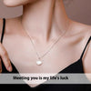 S999 Sterling Silver Shell Necklace For Women Ins Simple Clavicle Chain