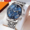 Men's Multi-functional Fashion Quartz Business Steel Belt Wrist Watch