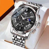 Men's Multi-functional Fashion Quartz Business Steel Belt Wrist Watch