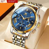 Men's Multi-functional Fashion Quartz Business Steel Belt Wrist Watch